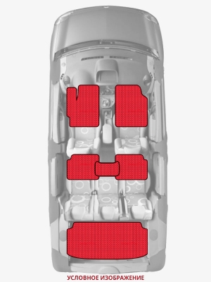 ЭВА коврики «Queen Lux» комплект для Volkswagen Routan